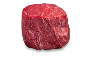 Rohes, hoch geschnittenes Filetsteak