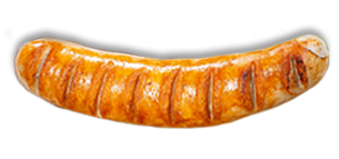 Goldbraun gegarte Extrawurst Iberico aus dem Airfryer