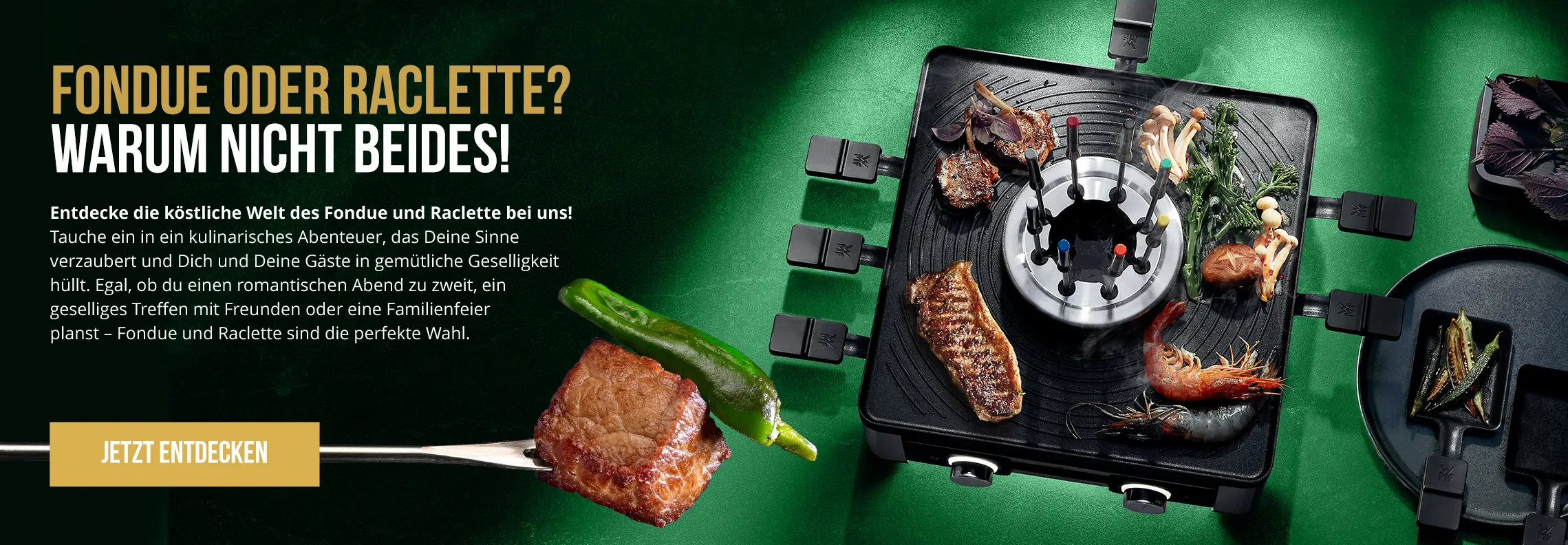 Fondue oder Raclette? Warum nicht beides!