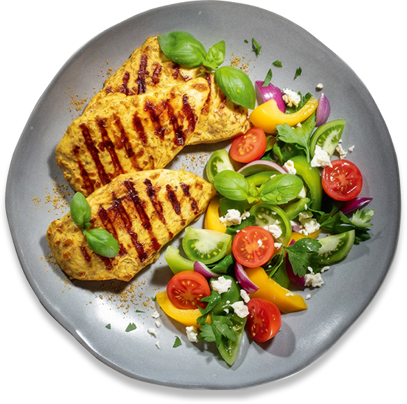 BBQ H�hnchenbrust Curry