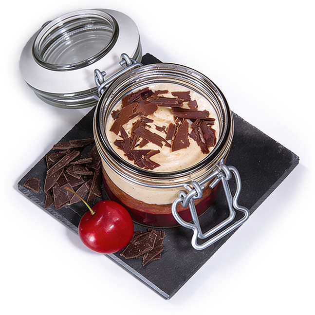 Schwarzw�lder Kirschtorte im Glas