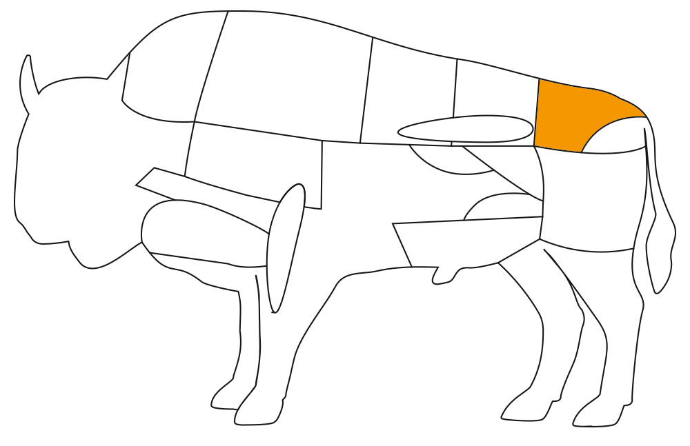 Teilst�ck vom Bison: Steakh�fte