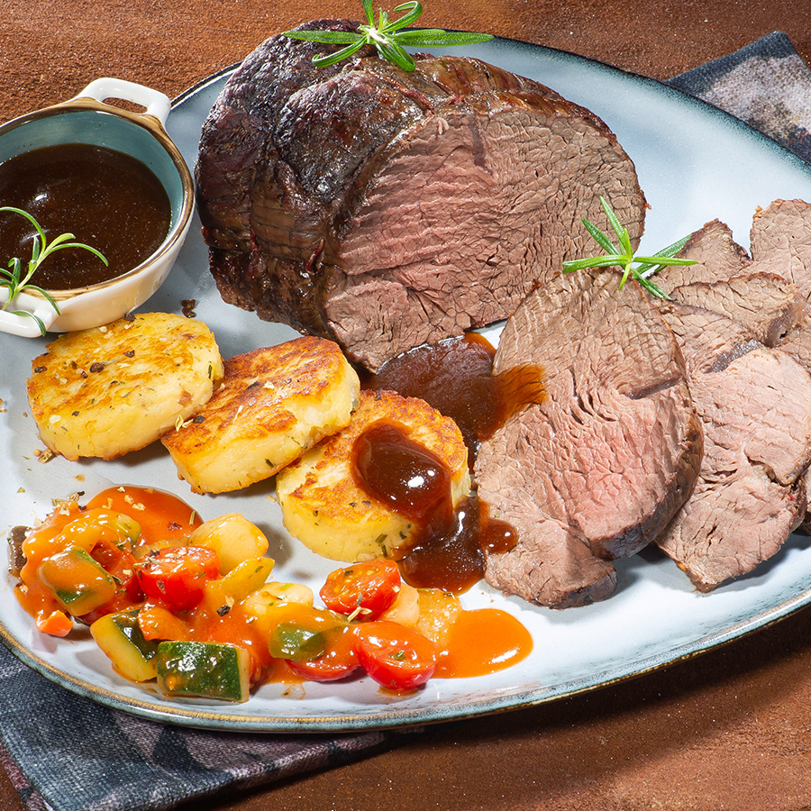 Bild 2 - Irische Lammkeule (Sous vide) in Kr�uterbuttermarinade