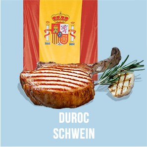 Duroc Schwein  edle Cuts vom spanischen Gourmet-Schwein