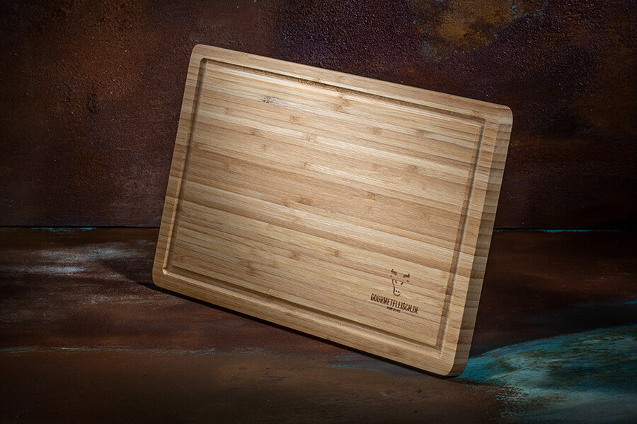 Bild 1 - Original Gourmetfleisch Steakbrett aus Bambus