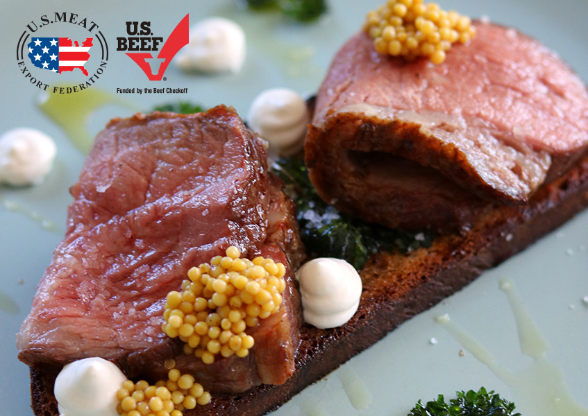 Bild 1 - American Tri-Tip mit Rstbrot, Limettenschmand und frittierter Petersilie