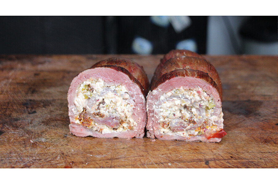 Bild 1 - Mit Feta geflltes Flanksteak
