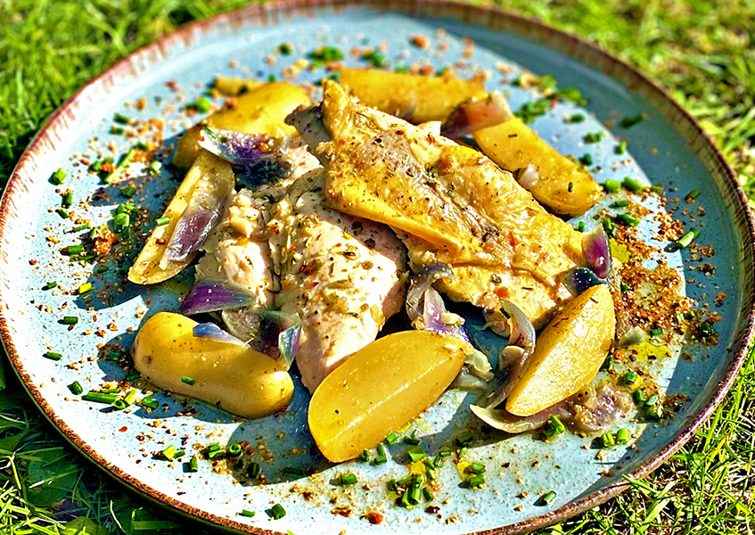 Bild 1 - Perlhuhn aus dem Dutch Oven