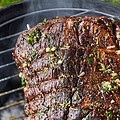 Charolais Rib Eye Steak gegrillt mit Senfbutter