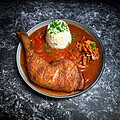 H�hnchenkeulen 'P�rigord' vom Grill