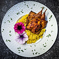 �Roadkill�-Wachtel auf cremigem Risotto Milanese