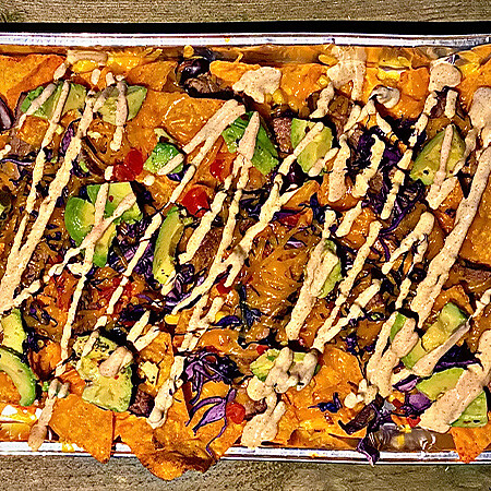 American Flank Steak Nacho Platte