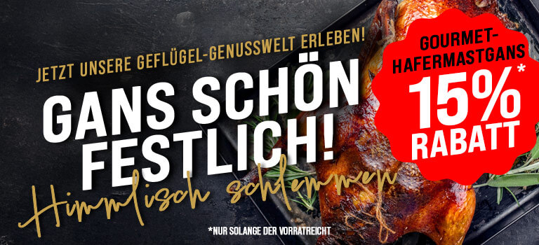 Hafermastgans - Jetzt 15% Rabatt sichern!