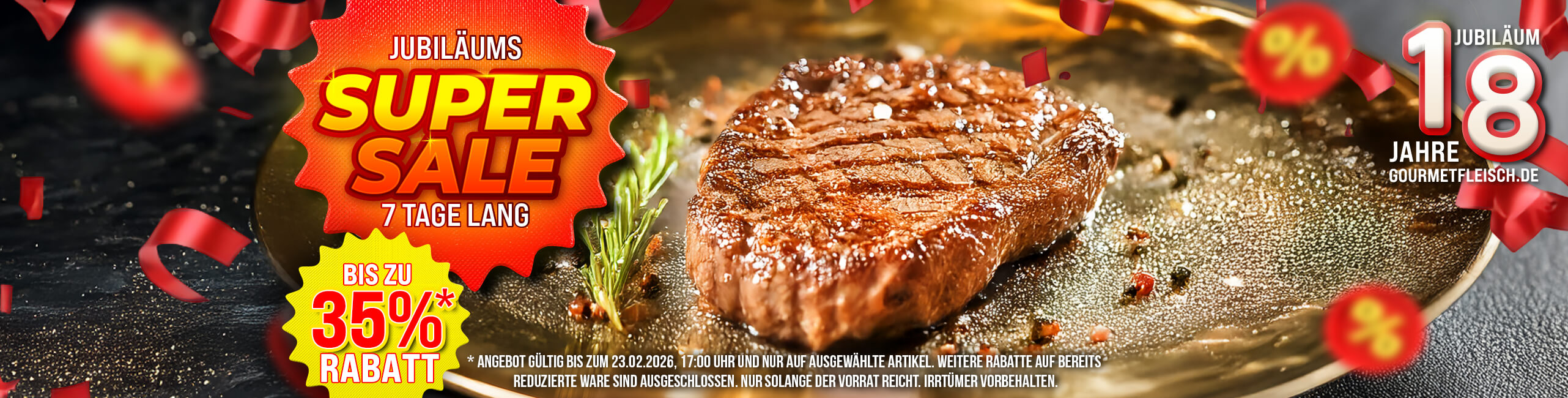 Jubil�umssale - Jetzt bis zu 35% Rabatt